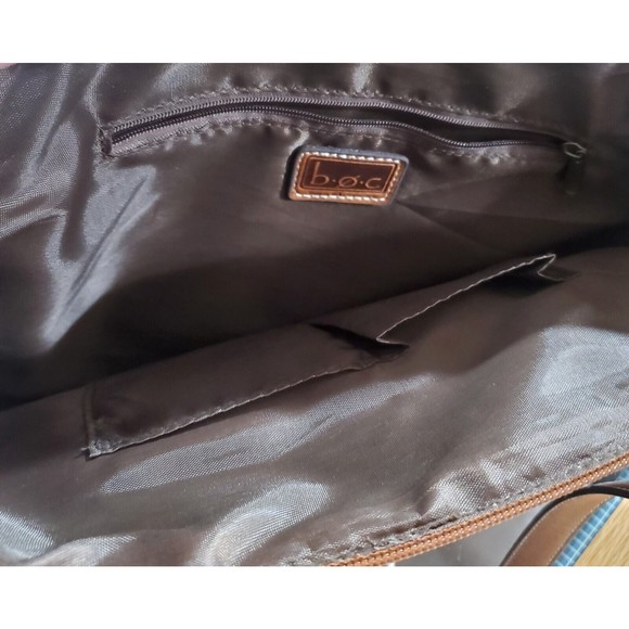 B.O.C. Born Concepts Medium Shoulder Bag Brown Faux Leather Pebbled Front - Picture 8 of 10